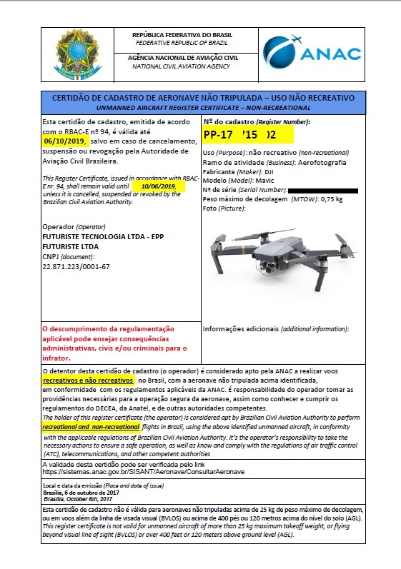 documento gerado pelo SISANT da ANAC