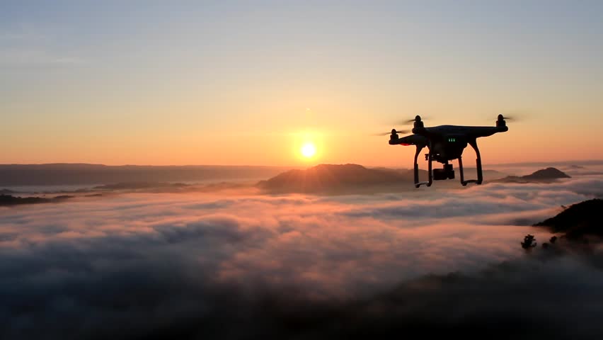 Pôr do sol com dji phantom