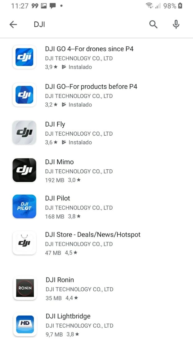 apps da dji