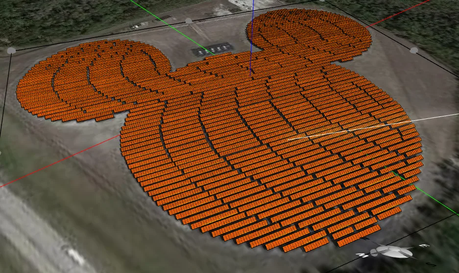 Mapeamento com Drones de fazenda de energia solar