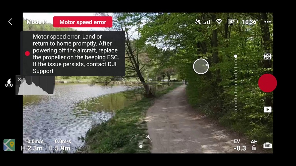 motor speed error