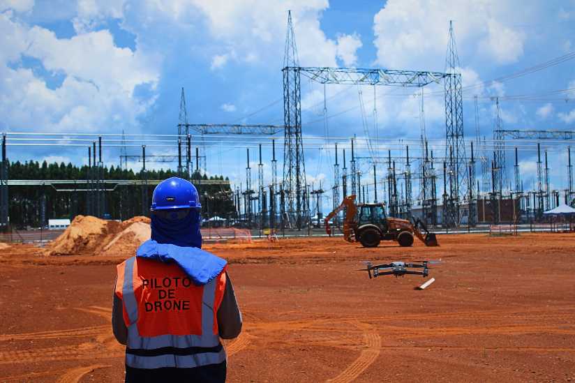 drone inspeção de torre