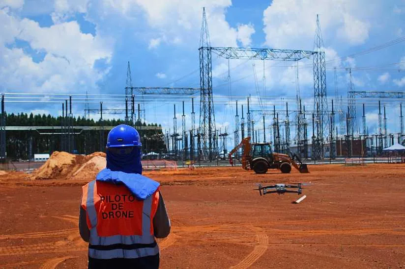 drone inspeção de torre