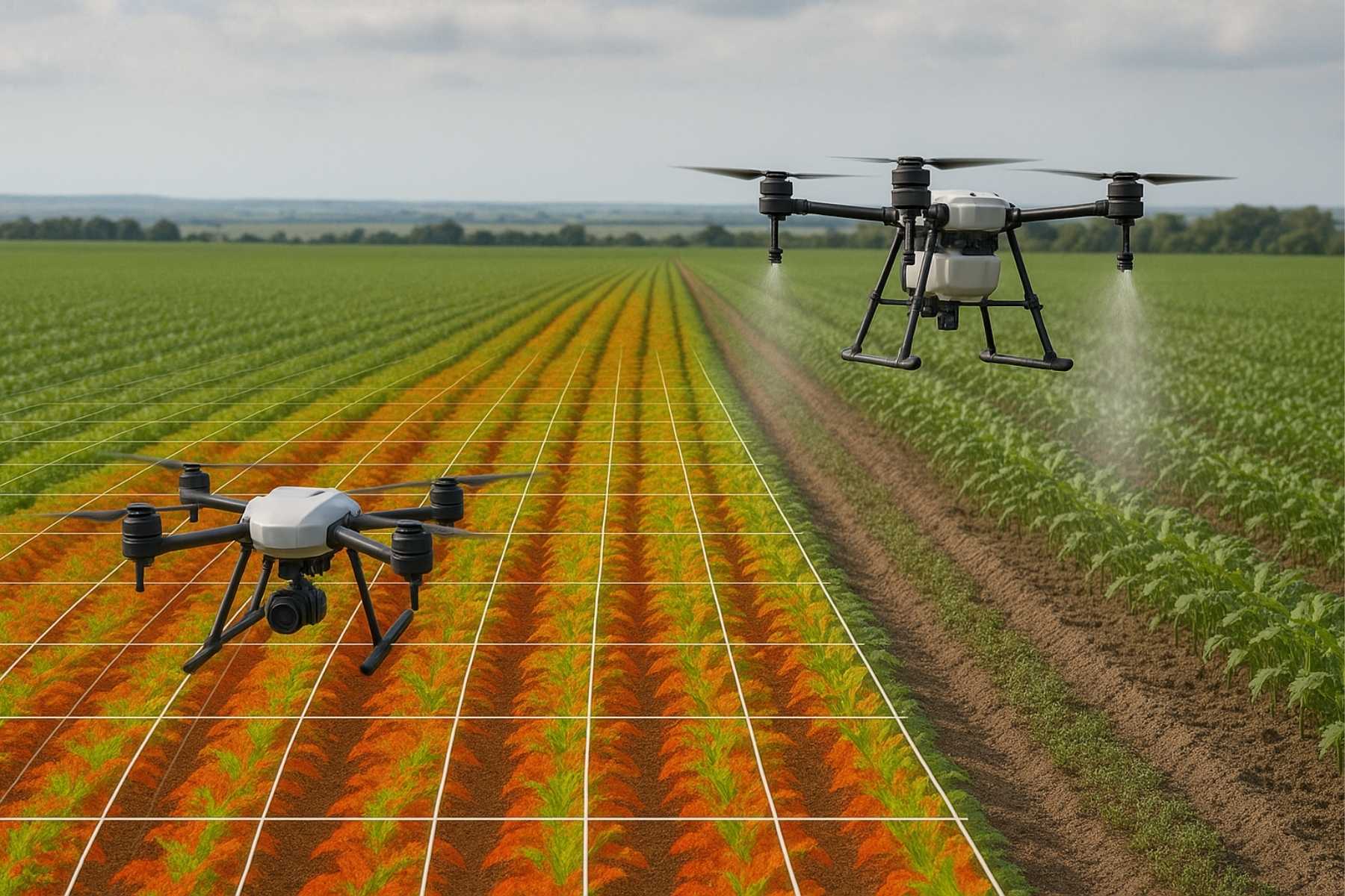 Drones Agrícolas: Do Mapeamento à Pulverização
