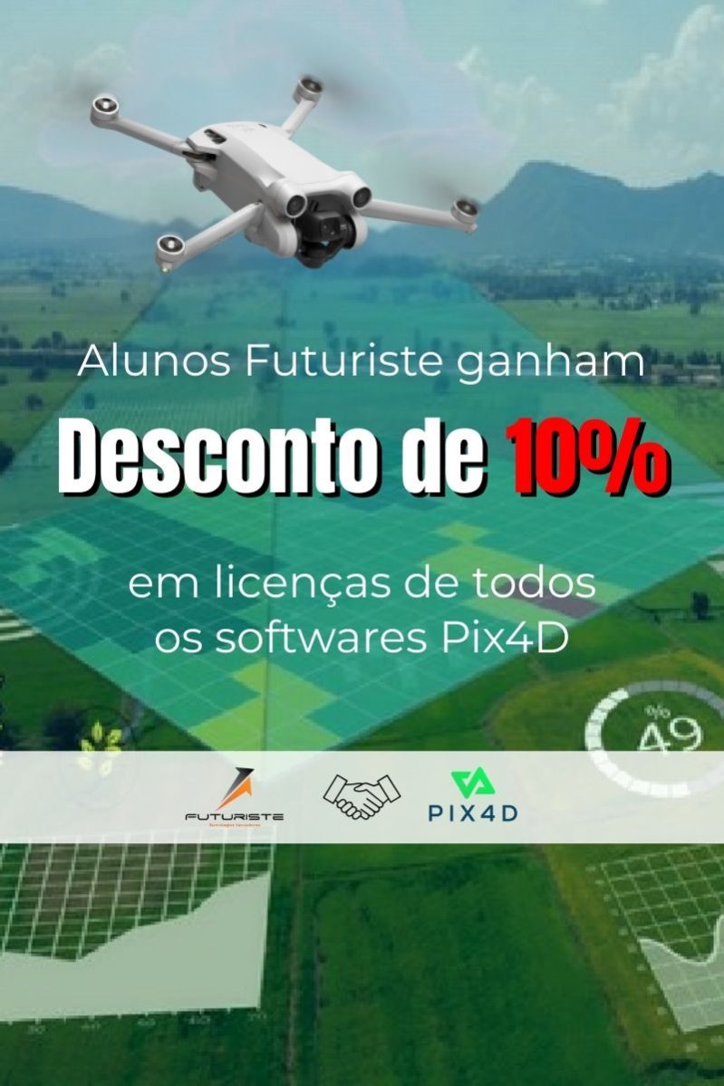 Desconto em licenças Pix4D para alunos