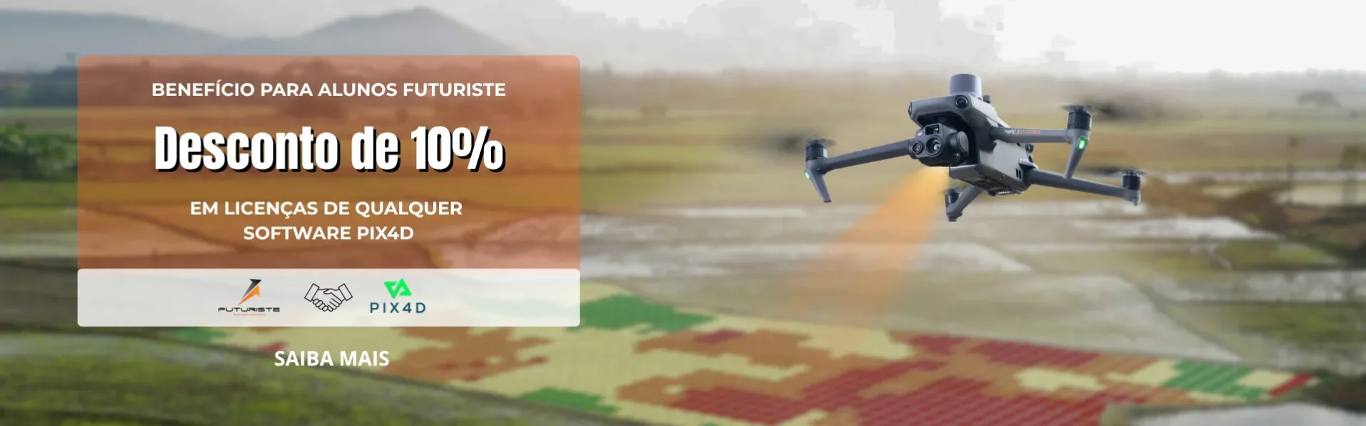 Promoção na licença do Pix4D para alunos Futuriste