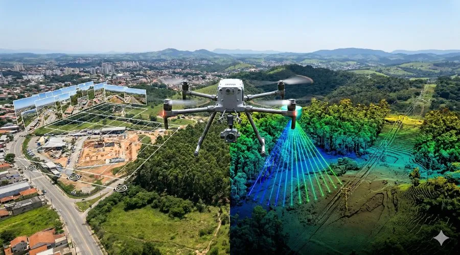 Fotogrametria ou LiDAR? Qual a melhor opção para mapeamento com drones?