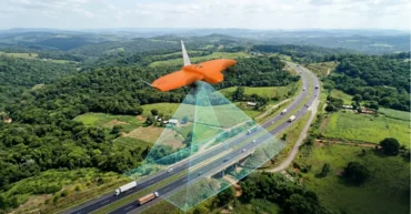 Mapeamento aéreo de rodovia com WingtraRay
