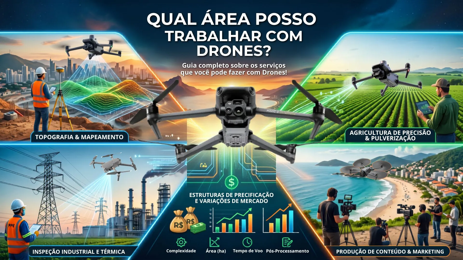 Serviços com drones