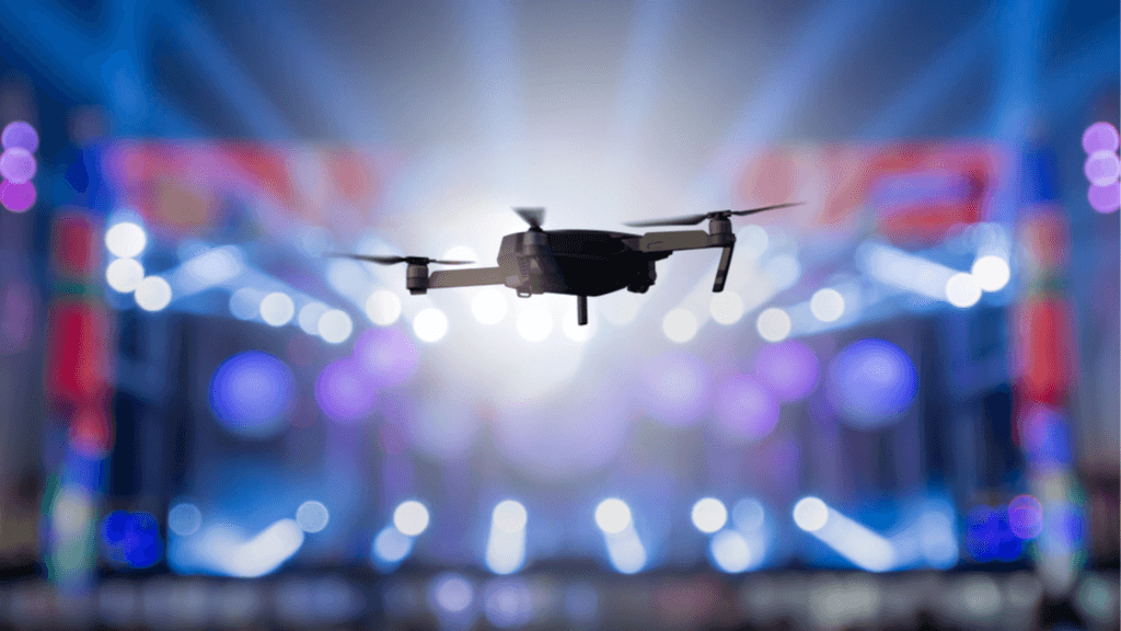 drone em evento