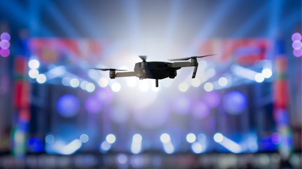 drone em evento