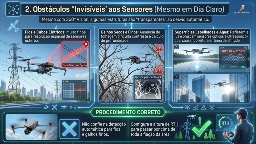 Sensores de obstaculo no RTH